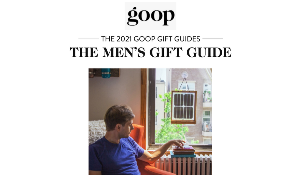 The Window Solar Charger is featured in Goop!