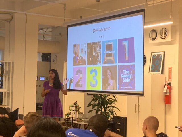 Founder Krystal Persaud at the NYC Tech Hardware Meetup